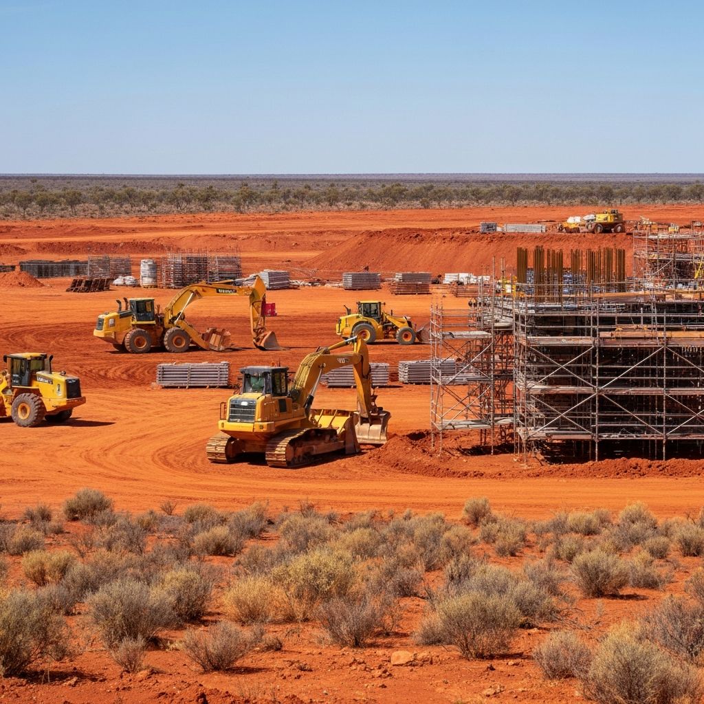 Remploy construction and contracting work at a site in Mount Isa